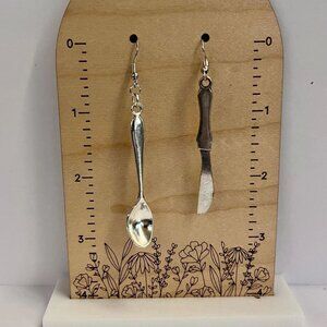 Bon Appetit earrings: whimsical spoon & knife earrings